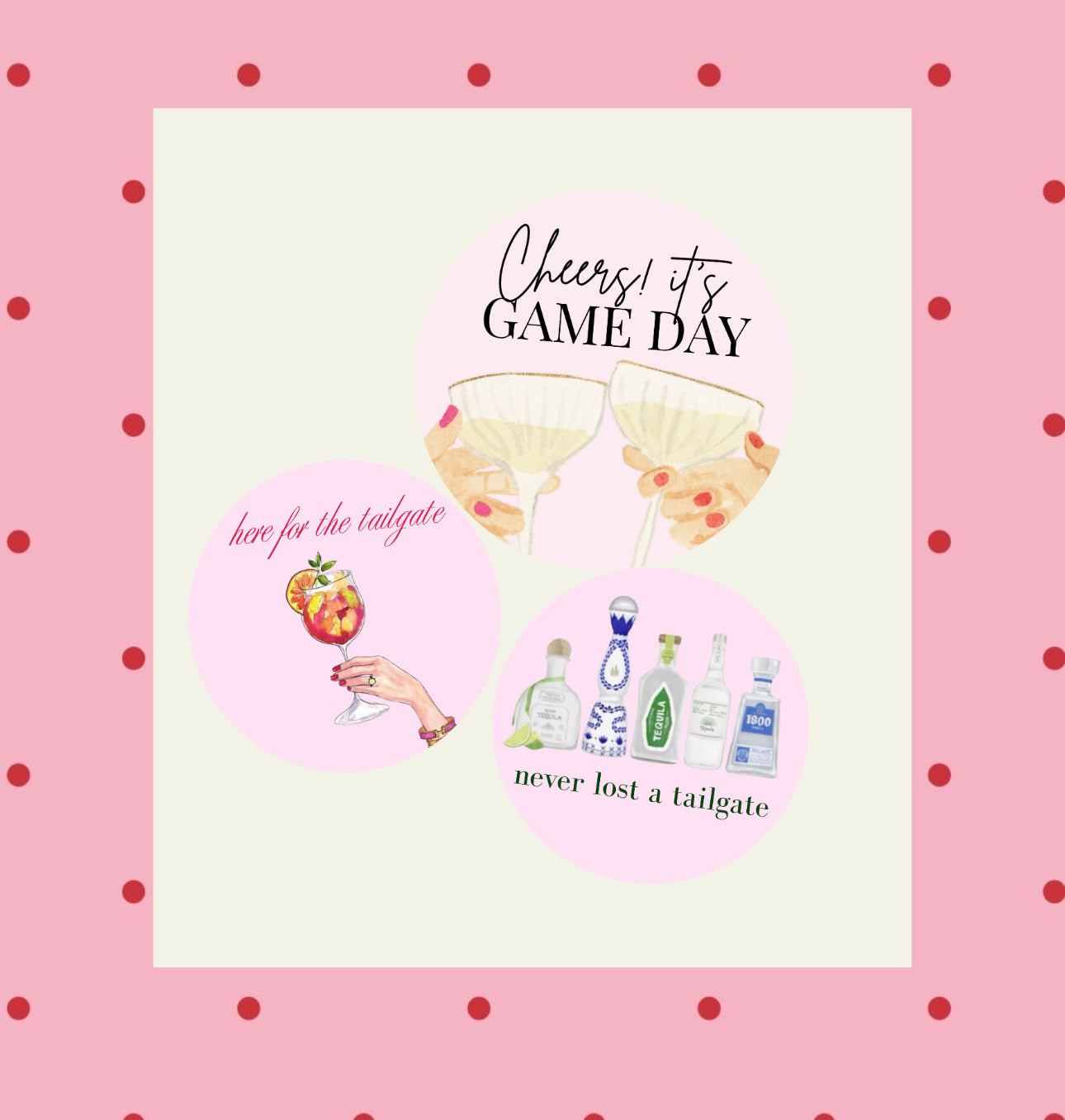 Tailgate Game Day Buttons