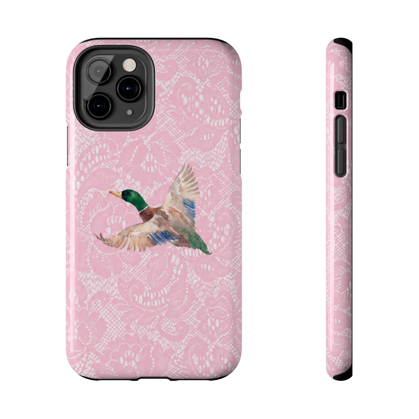 Pink Lace Mallard Phone Case