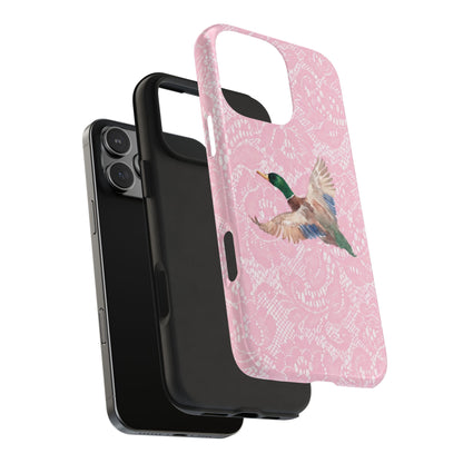 Pink Lace Mallard Phone Case
