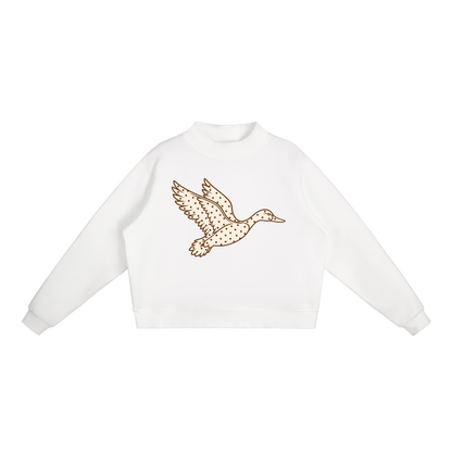 Polka Dot Mallard Mock-Neck