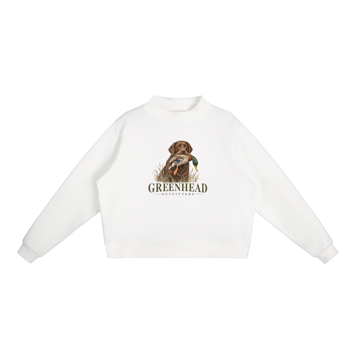 Greenhead Outfitters Chocolate Lab Mock-Neck