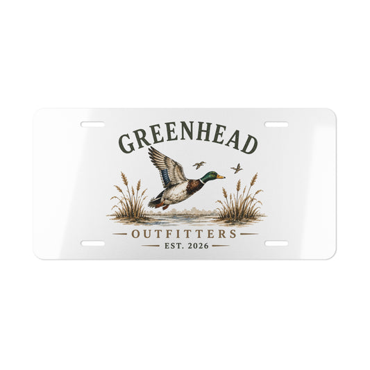 Greenhead Outfitters Duck License Plate