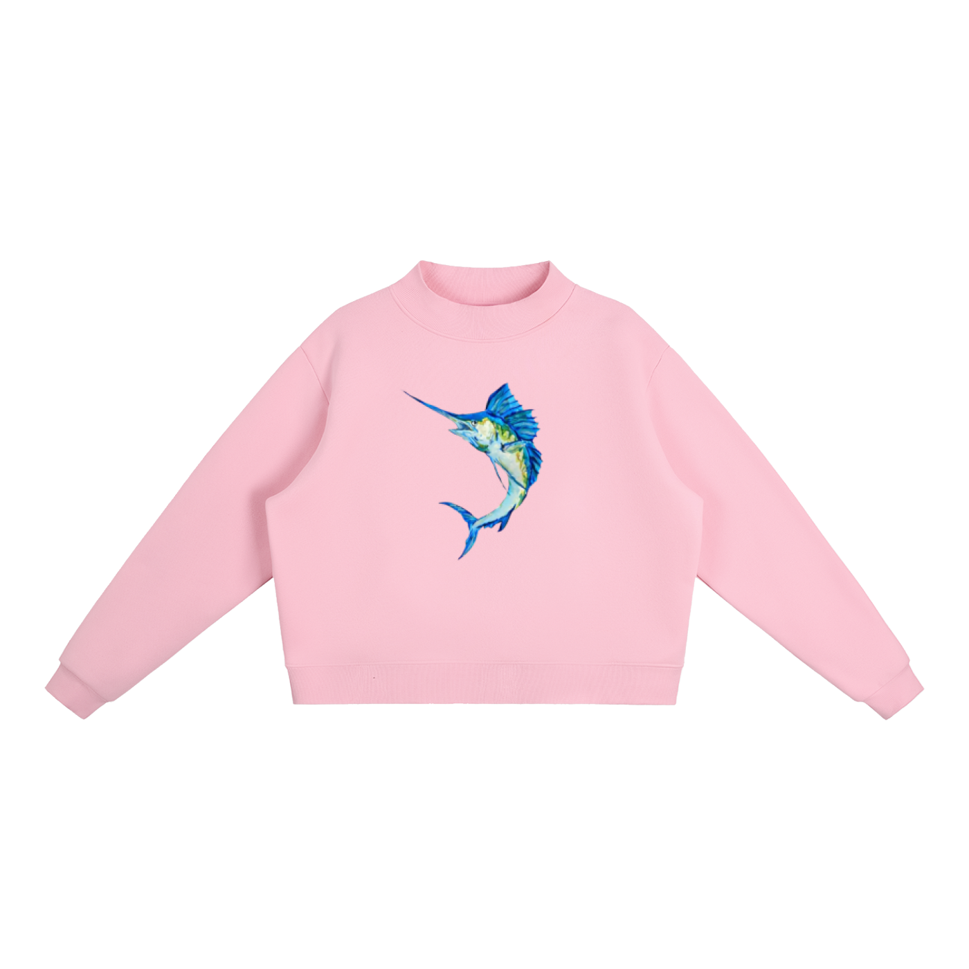 Marlin Fleece Mock-Neck Sweatshirt