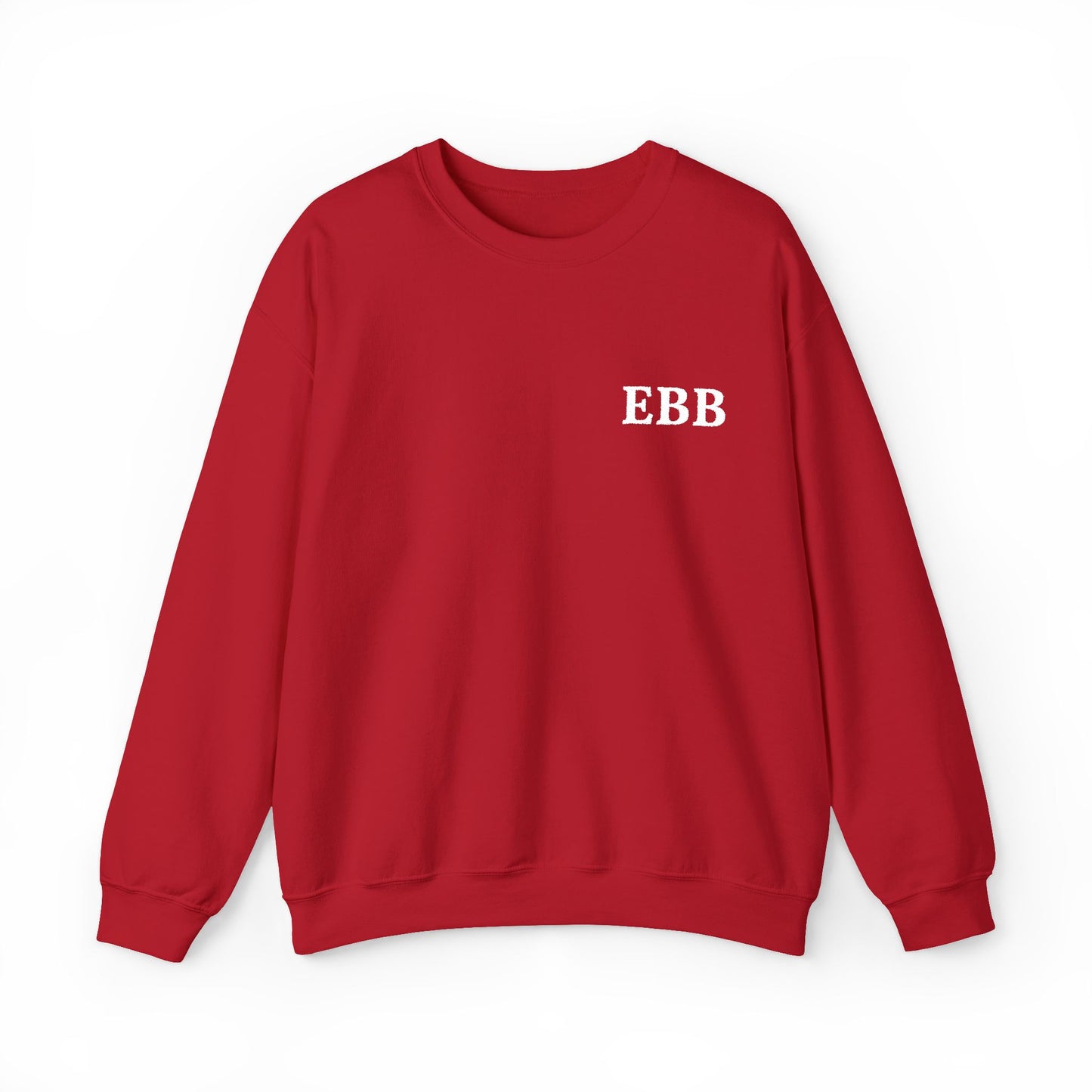 Custom Monogram Embroidery Sweatshirt — Classic White