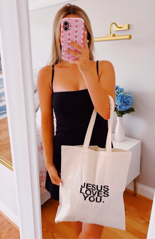 Jesus Loves You Tote Bag