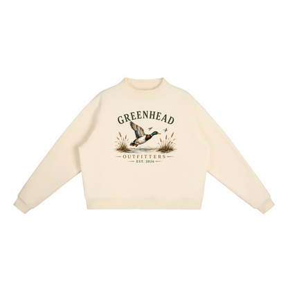Green Head Outfitters - Fleece Mock-Neck Sweatshirt