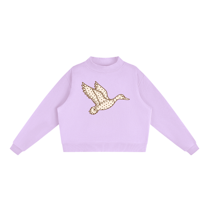 Polka Dot Mallard Mock-Neck