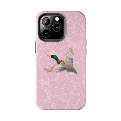 Pink Lace Mallard Phone Case