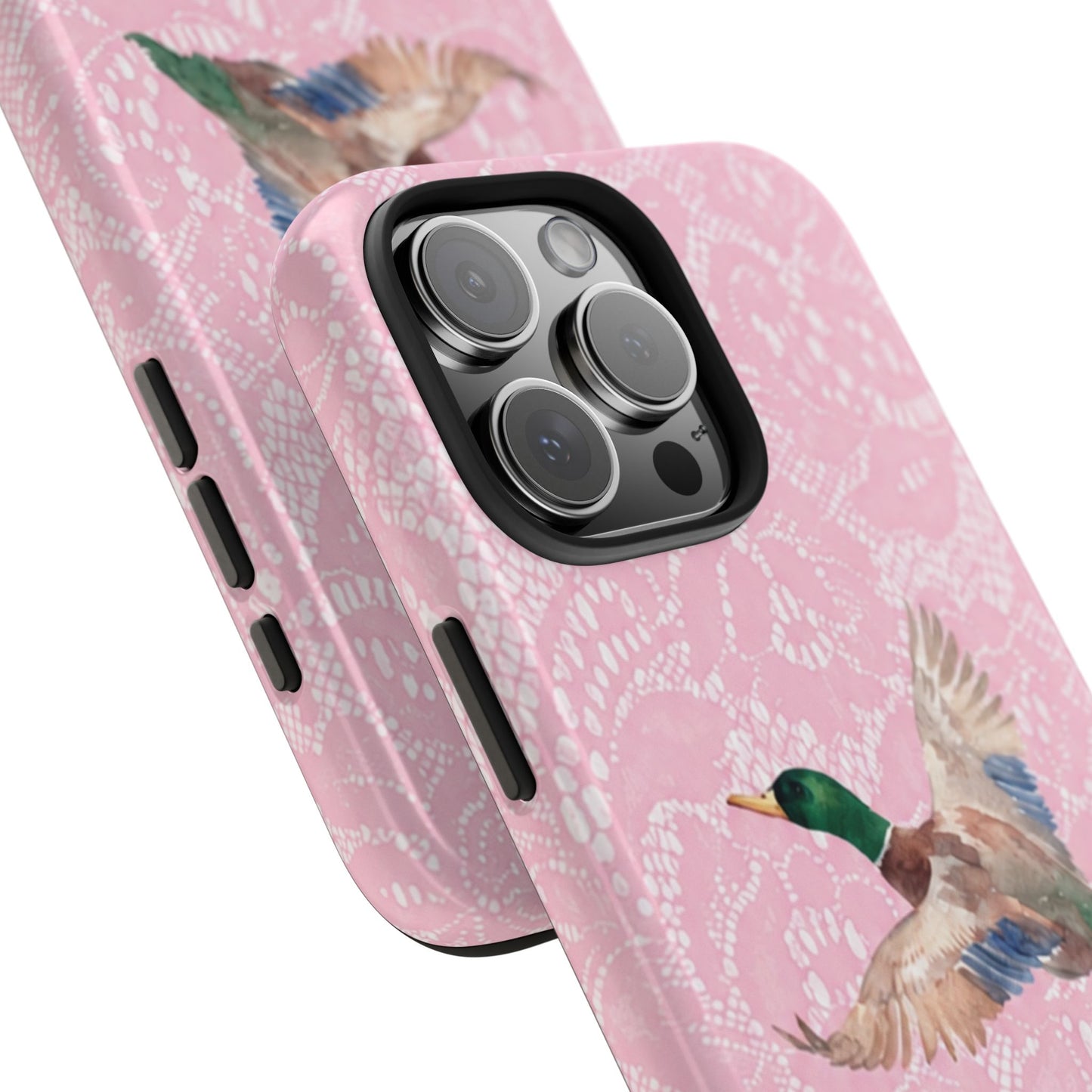 Pink Lace Mallard Phone Case