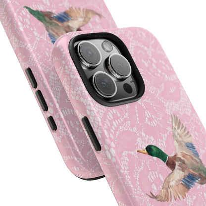 Pink Lace Mallard Phone Case