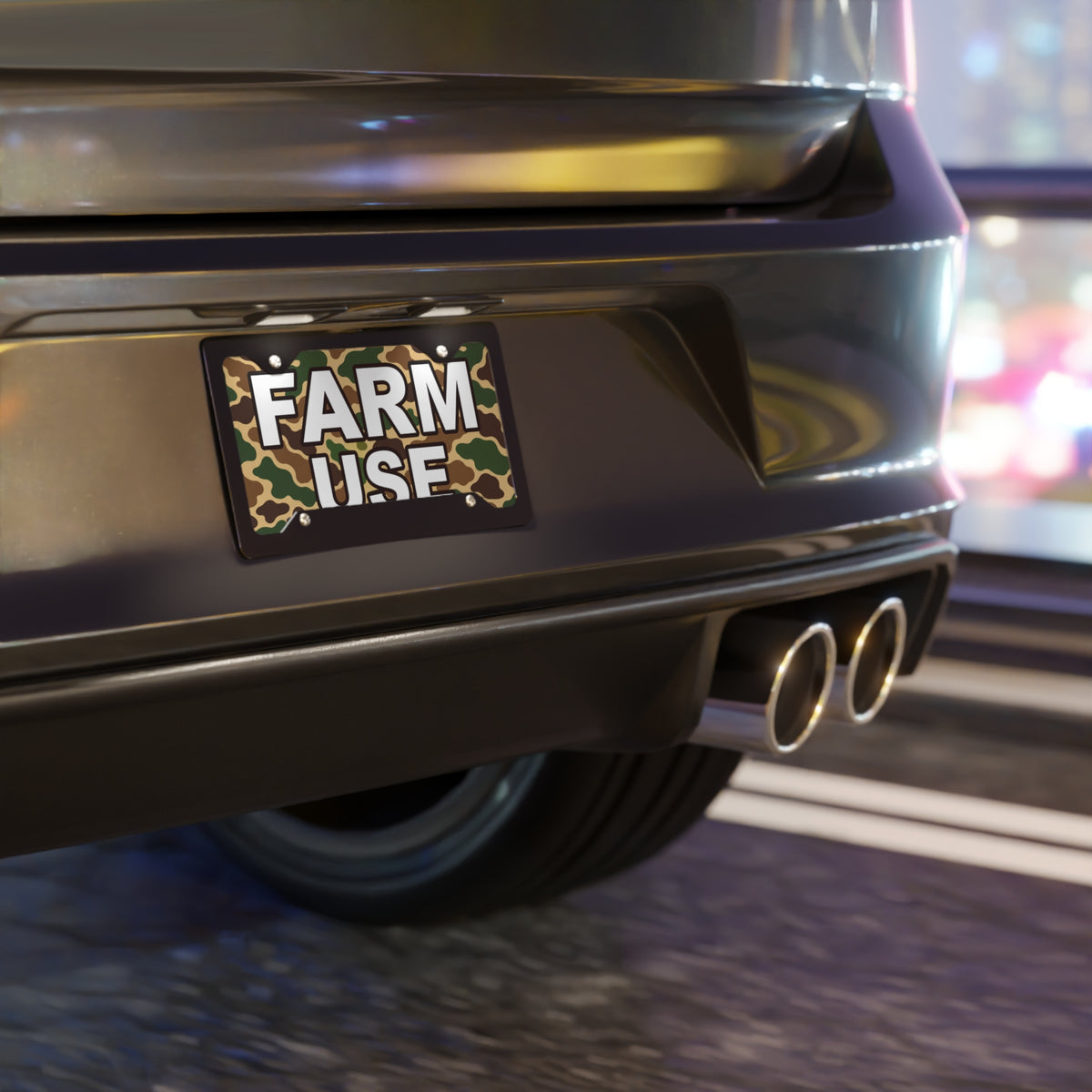 FARM USE Camouflage Plate