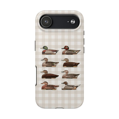 The Decoy Phone Case – Vintage Waterfowl Pattern