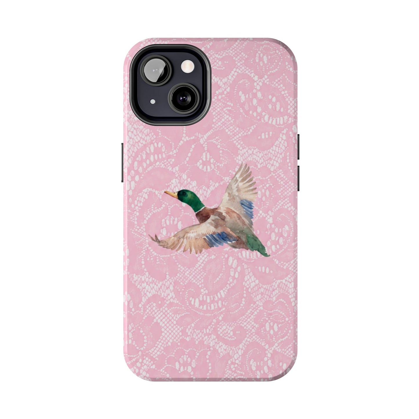 Pink Lace Mallard Phone Case