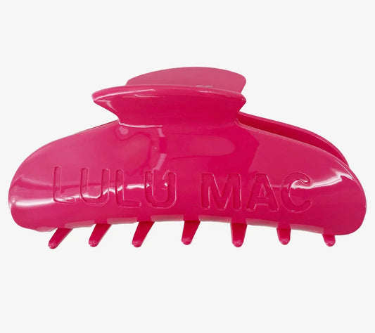 Lulu Mac Claw Clip - Hot Pink