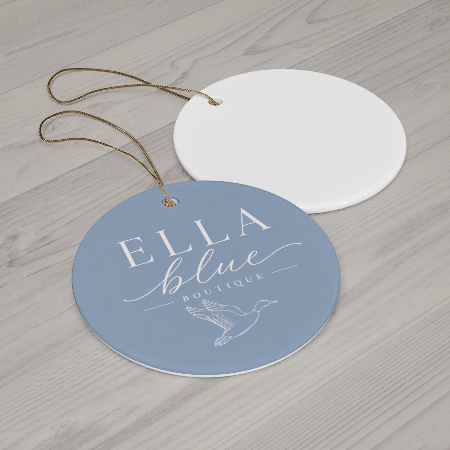 Ella Blue Boutique Ceramic Ornament