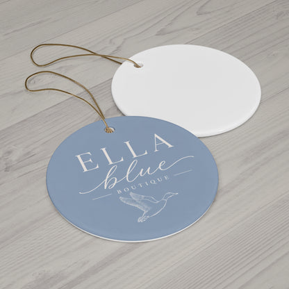 Ella Blue Boutique Ceramic Ornament