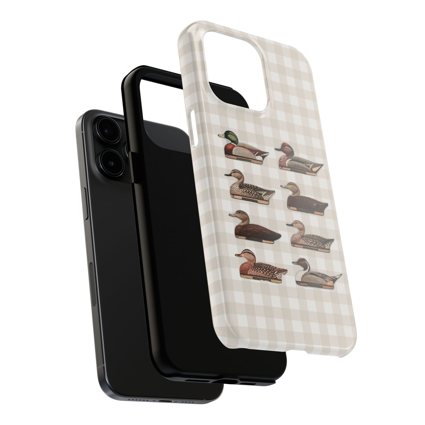 The Decoy Phone Case – Vintage Waterfowl Pattern