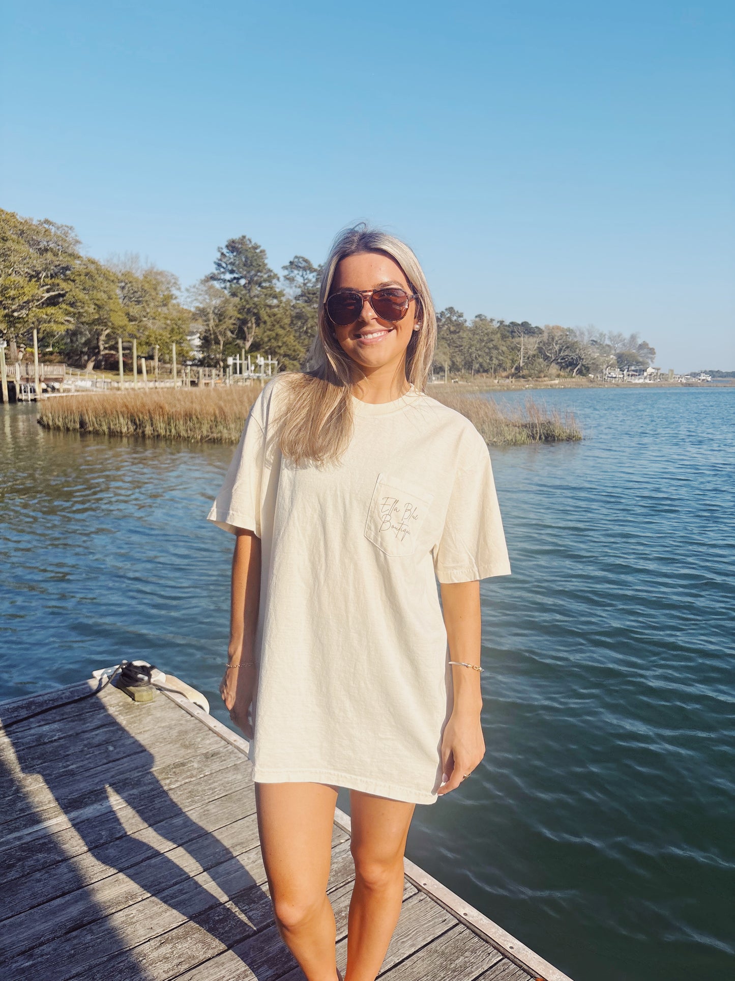 Ella Blue Mallard Duck Tee