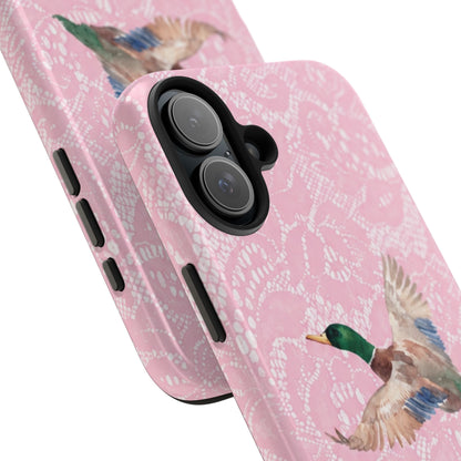 Pink Lace Mallard Phone Case