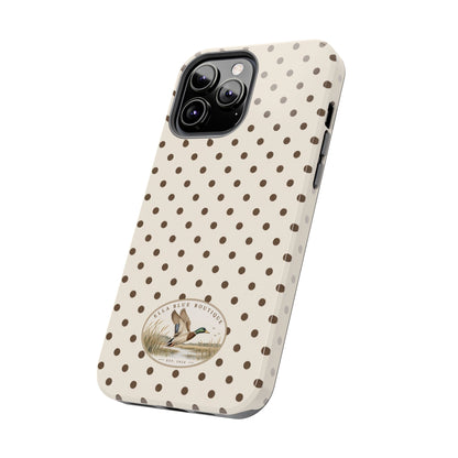 Ella Blue Vintage Waterfowl Polka Dot Phone Case