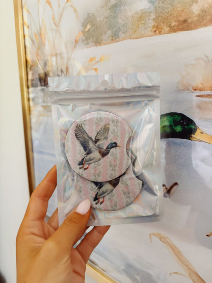 LSF Duck Car Coasters - Pink