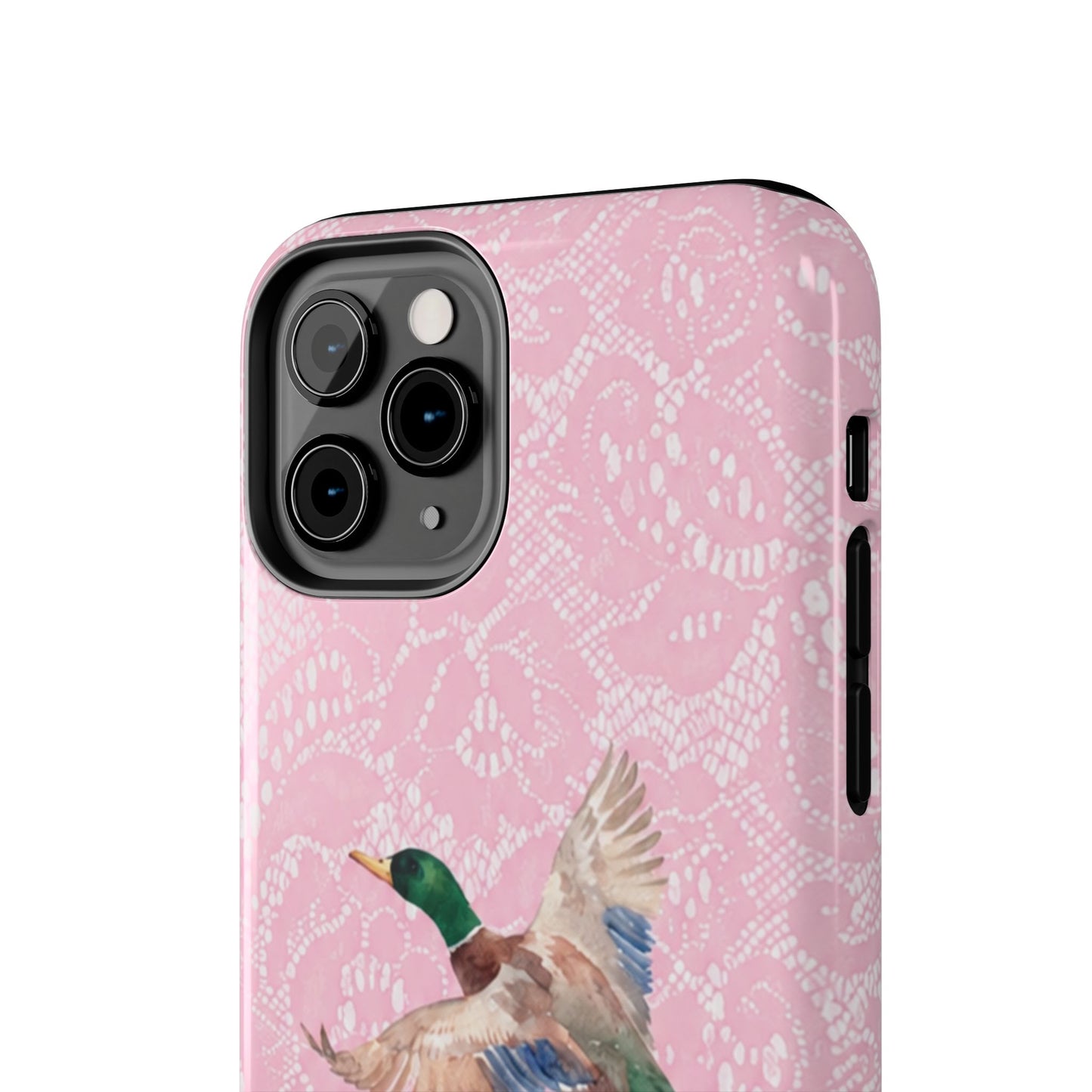 Pink Lace Mallard Phone Case