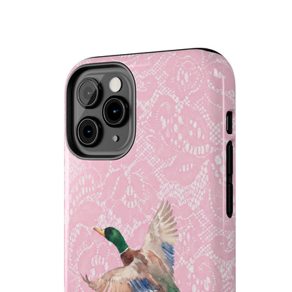 Pink Lace Mallard Phone Case