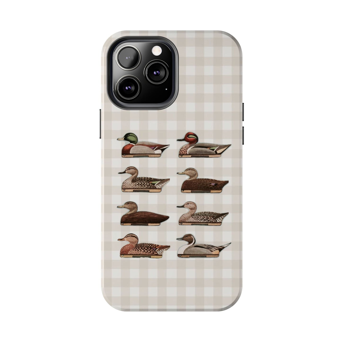 The Decoy Phone Case – Vintage Waterfowl Pattern