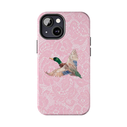 Pink Lace Mallard Phone Case