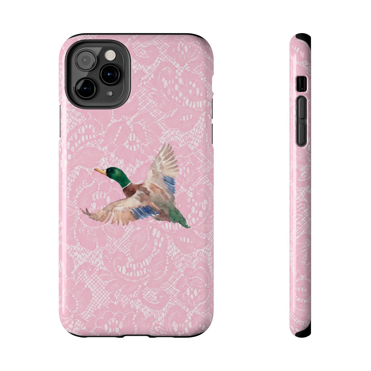 Pink Lace Mallard Phone Case