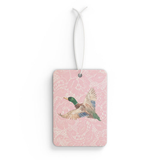 Pink Lace Duck Car Air Freshener