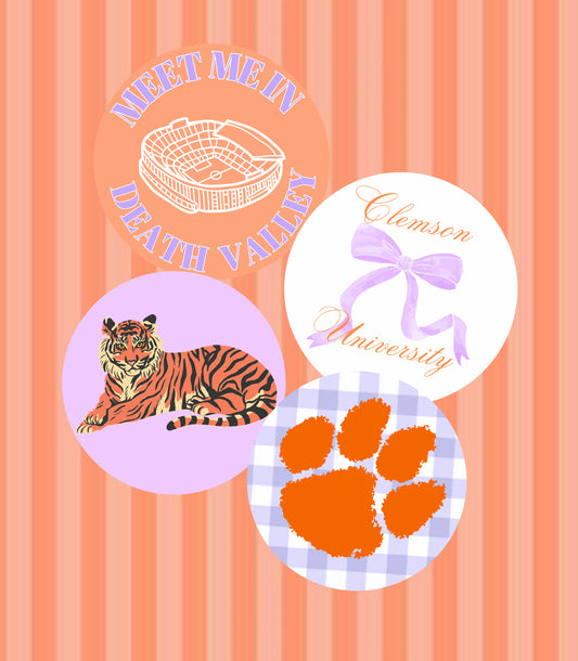 Clemson Buttons