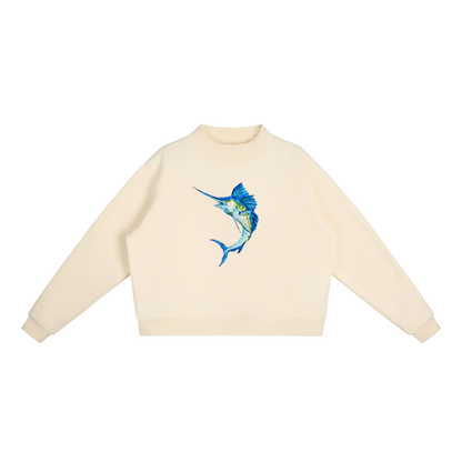 Marlin Fleece Mock-Neck Sweatshirt