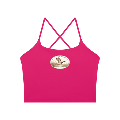 Ella Blue Faux Patch Athletic Tank