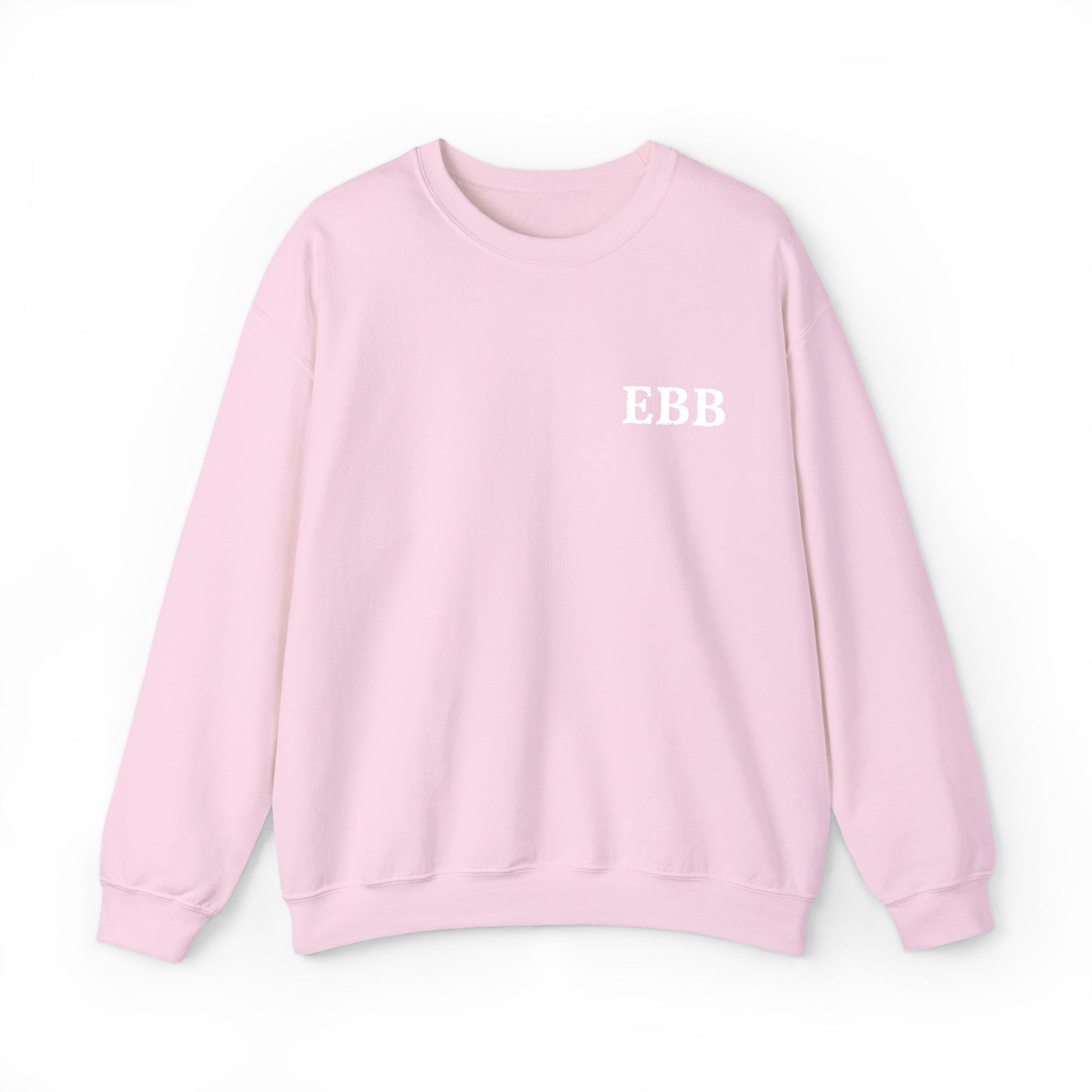 Custom Monogram Embroidery Sweatshirt — Classic White
