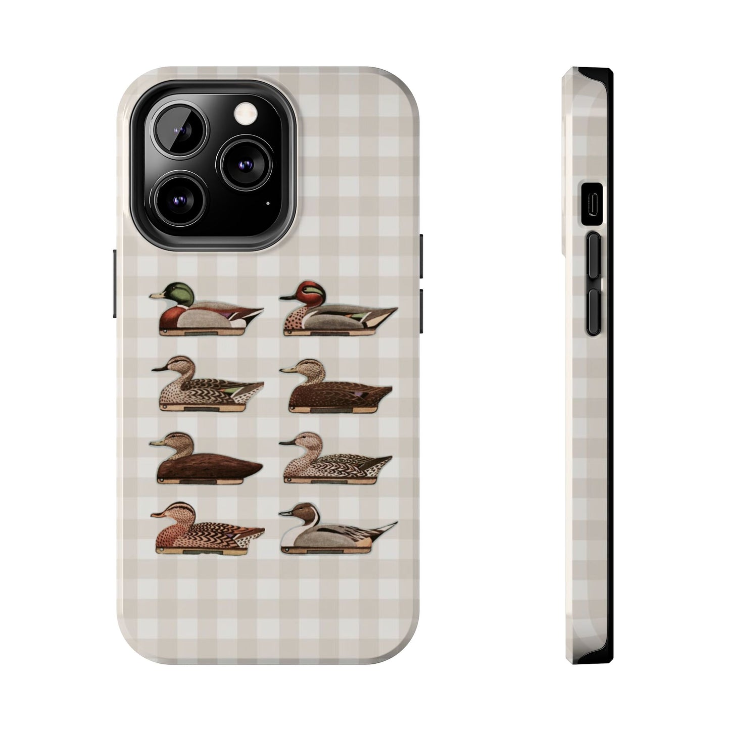 The Decoy Phone Case – Vintage Waterfowl Pattern