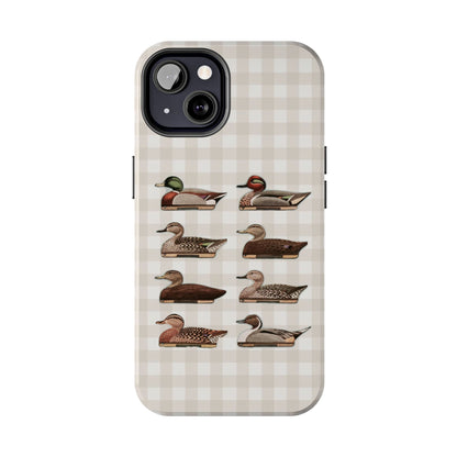 The Decoy Phone Case – Vintage Waterfowl Pattern