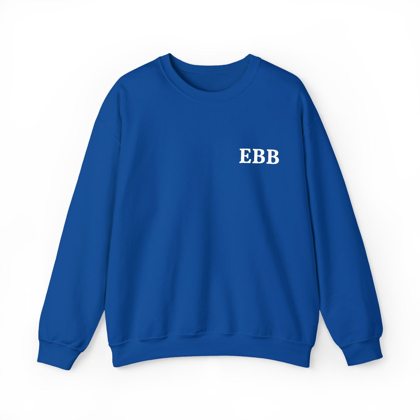 Custom Monogram Embroidery Sweatshirt — Classic White