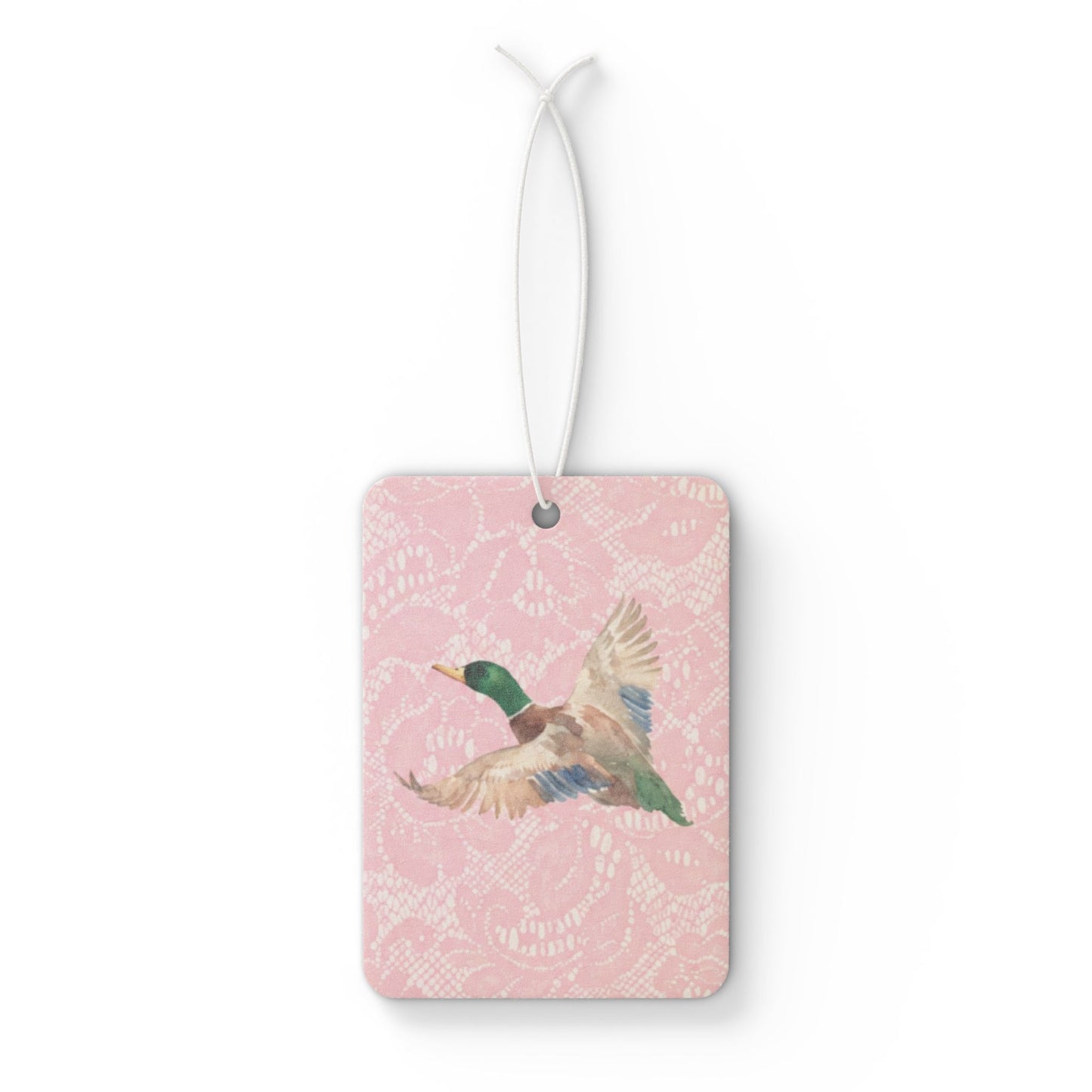 Pink Lace Duck Car Air Freshener