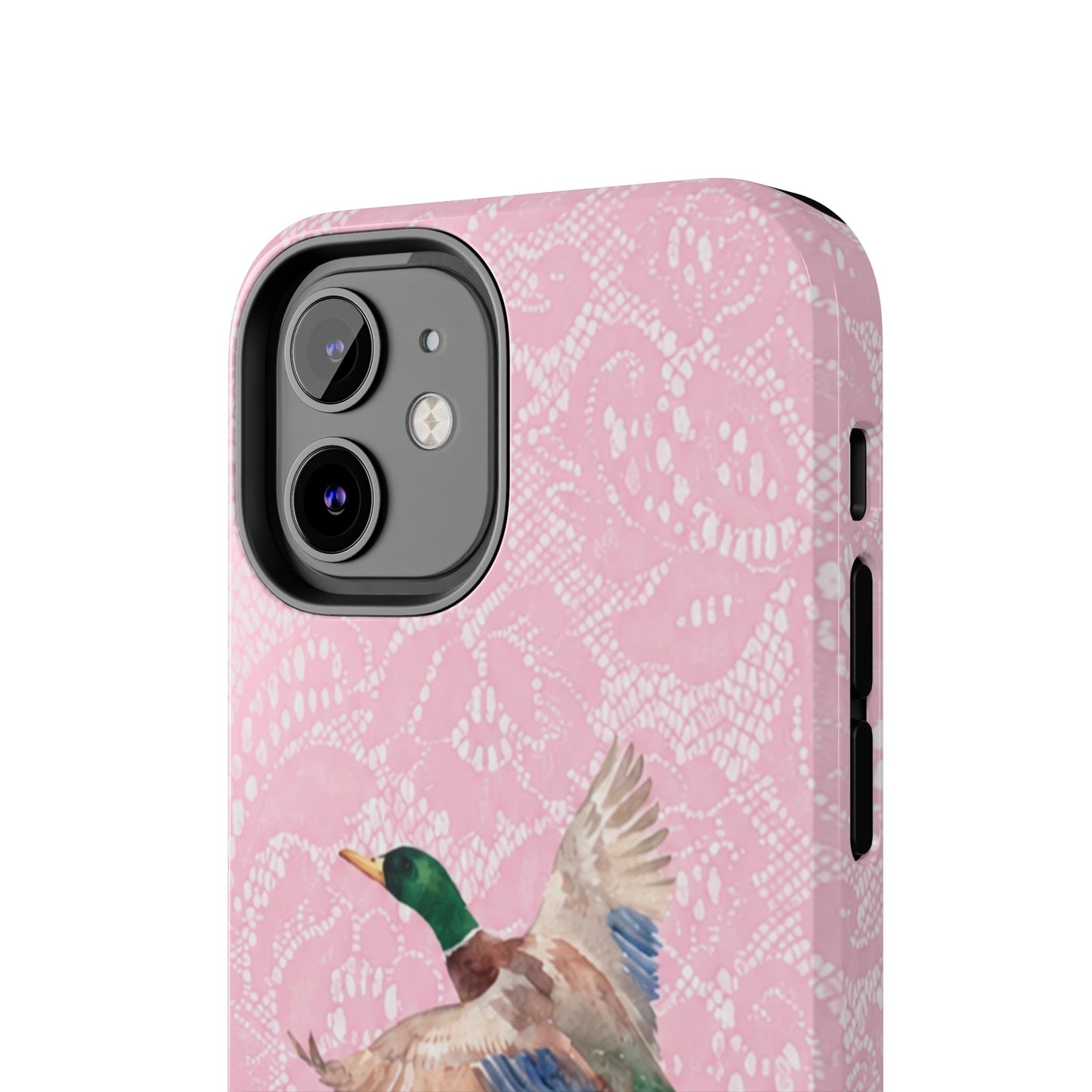Pink Lace Mallard Phone Case