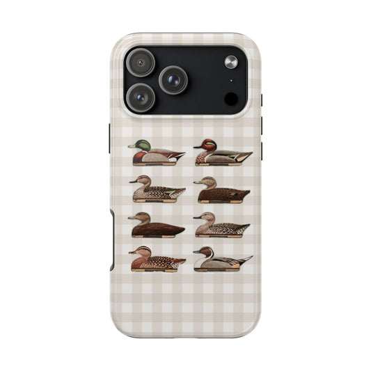 The Decoy Phone Case – Vintage Waterfowl Pattern