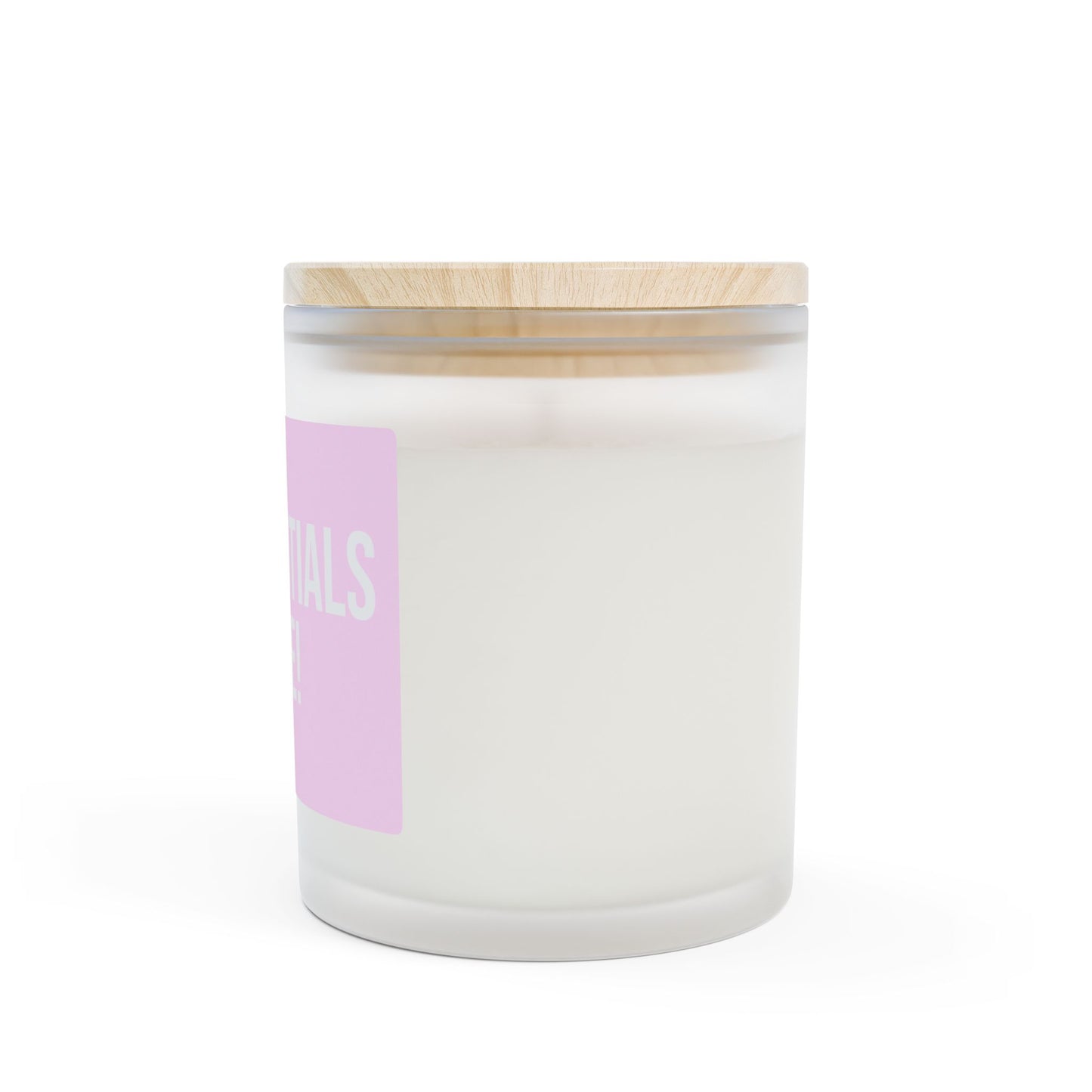 Custom Monogram Frosted Glass Candle — 11oz
