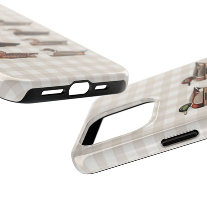 The Decoy Phone Case – Vintage Waterfowl Pattern