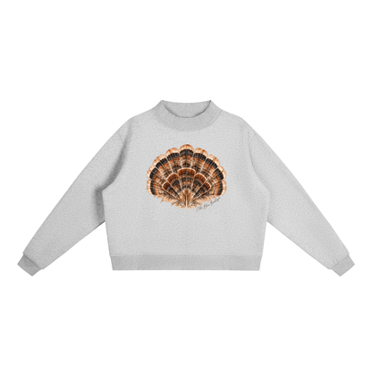 Turkey Fan Mock-Neck