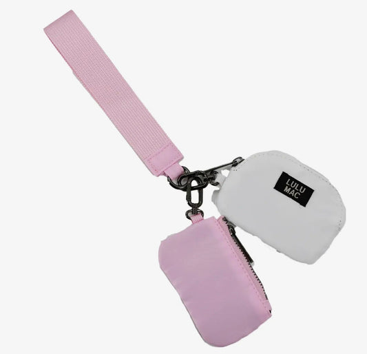 Pink Lulu Mac Keychain Wristlet