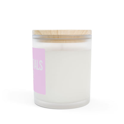 Custom Monogram Frosted Glass Candle — 11oz
