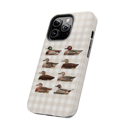 The Decoy Phone Case – Vintage Waterfowl Pattern
