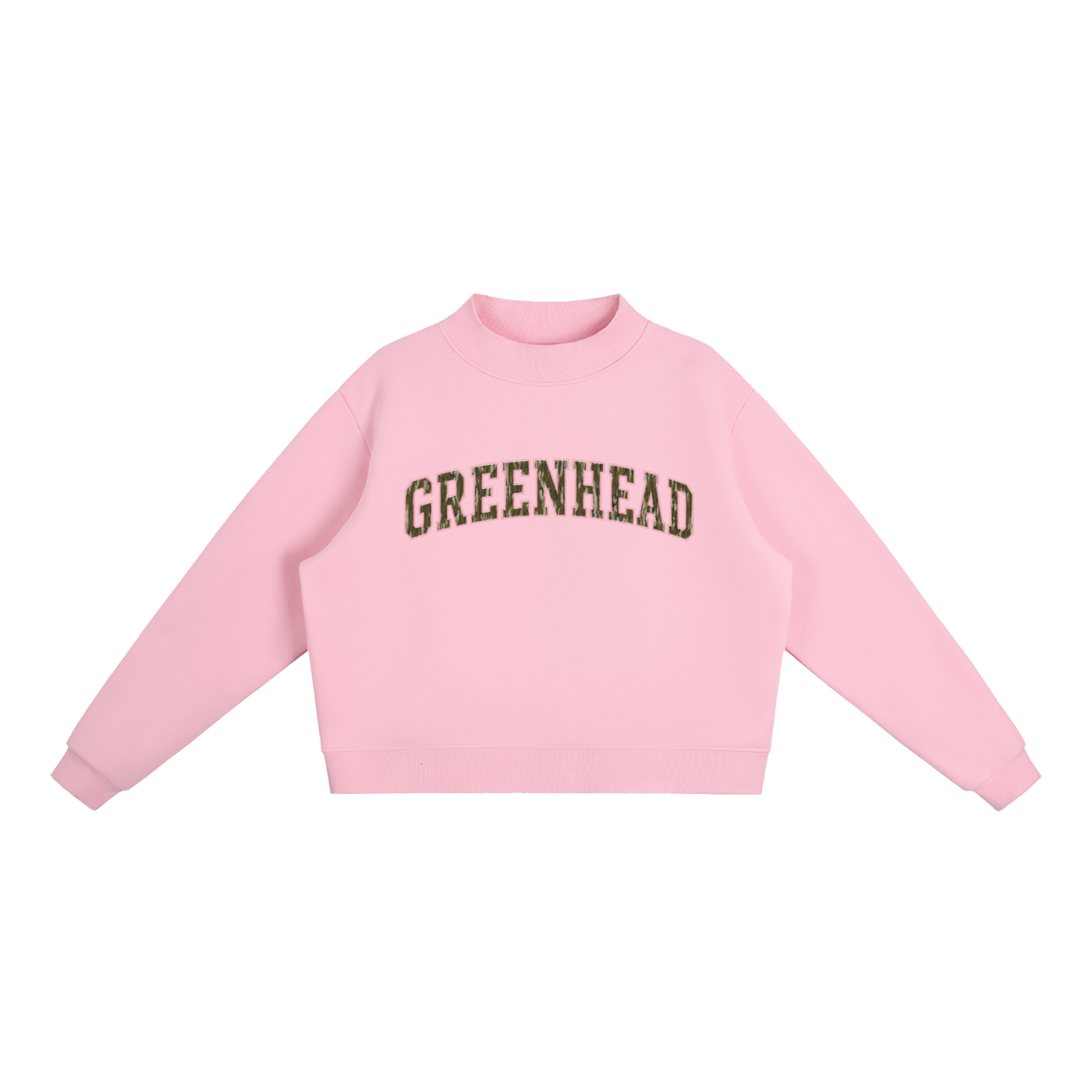 Green Head Varsity - Fleece Mock-Neck Sweatshirt