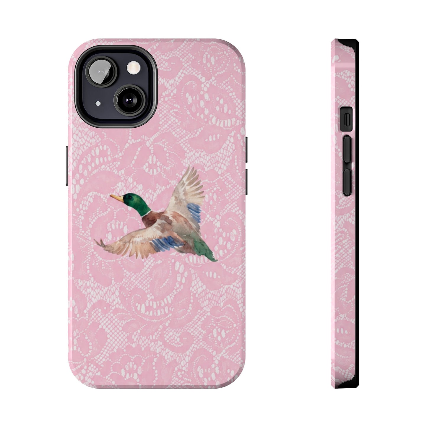 Pink Lace Mallard Phone Case