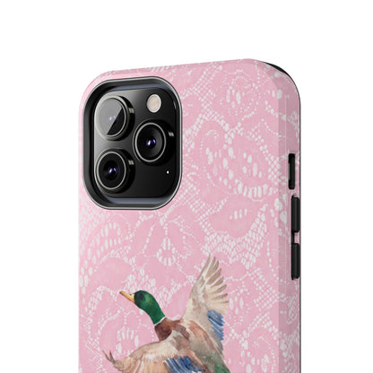Pink Lace Mallard Phone Case